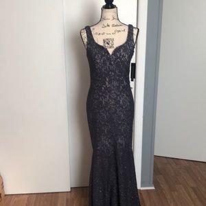 Aqua size 6 mermaid long gown
